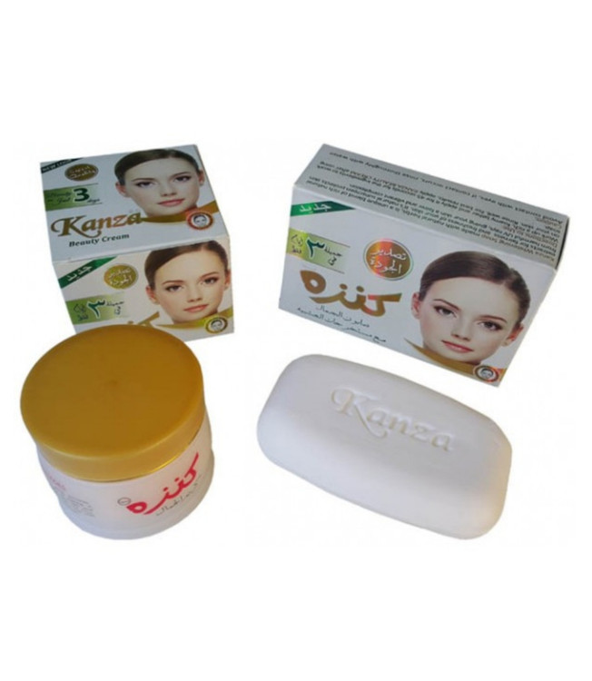 قیمت و خرید ست سفیدکننده بسیار قوی کرم کنزه سایز بزرگ همراه با صابون کنزه اصل و درجه یک