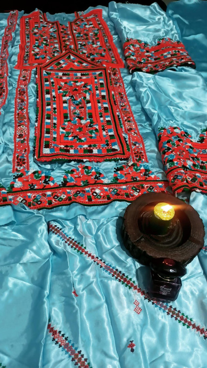 خرید و قیمت پارچه سوزندوزی دست دوز کامل بسیار شیک و زیبا و مجلسی