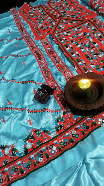 لباس کامل و آماده سوزندوزی بلوچی بسیار فاخر ، دوخت بلوچی دست دوخت پرکار