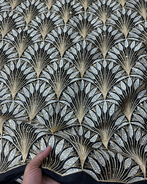 خرید و قیمت پارچه لینن سوزندوزی مناسب برای دوخت مانتو و کت و خرجکار