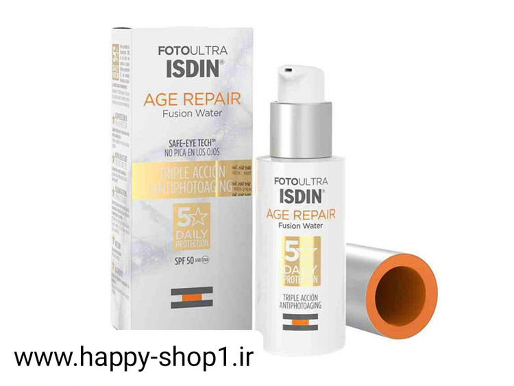 سفارش اینترنتی ضد آفتاب فیوژن واتر جوان ساز ایزدین (بیرنگ) Isdin age repair fusion water