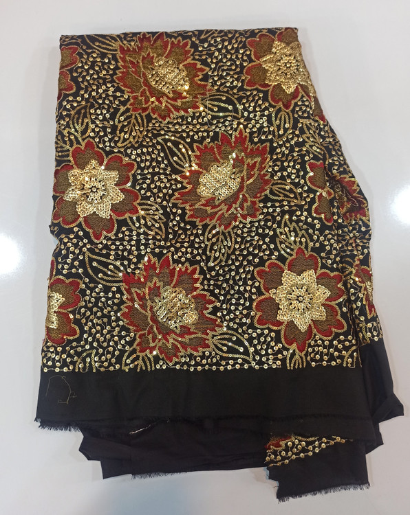 خرید و قیمت پارچه لنین سوزندوزی مخصوص مانتو و خرجکار و کت