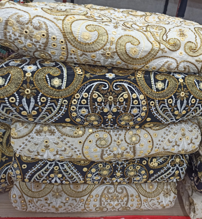 انواع پارچه های لنین سوزندوزی شیک و مجلسی، قیمت پارچه لنین سوزن دوزی قیمت پارچه لنین خرید پارچه دیجی کالا