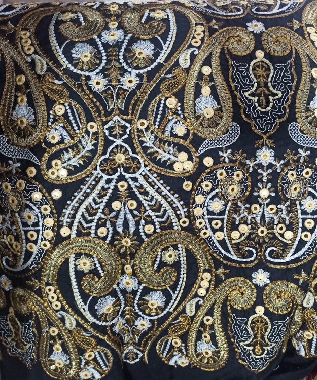 لینن خرید پارچه لینن سوزندوزی برای کت و مانتو