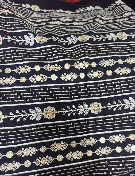 قیمت پارچه لینن سوزندوزی برای مانتو و خرجکار و کت و پالتو