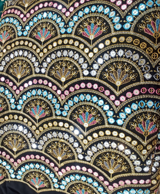 سفارش اینترنتی پارچه لنین سوزندوزی بسیار زیبا و مجلسی