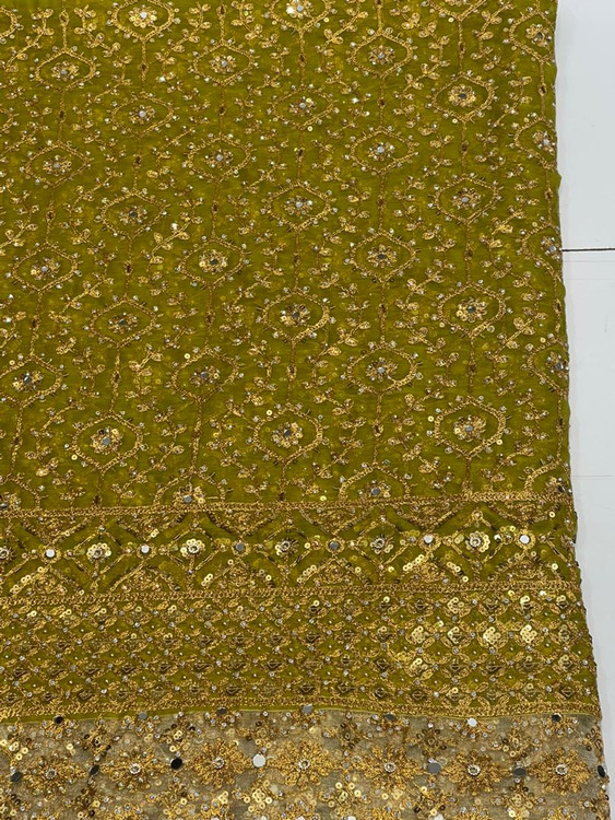 خرید پارچه حریر سوزندوزی حاشیه دار برای دوخت مانتو و کت و خرجکار