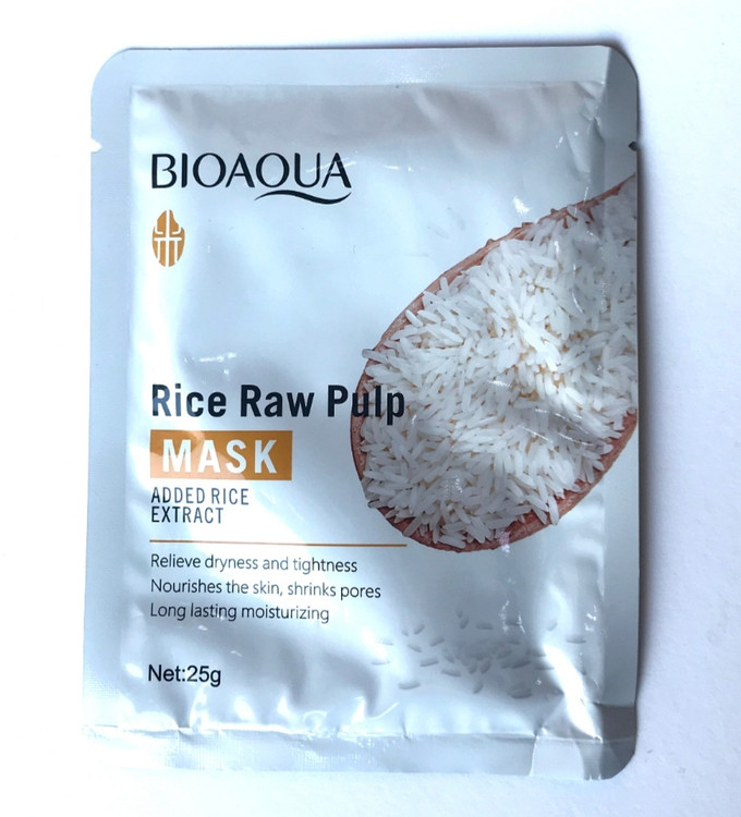 خرید و قیمت ماسک ورقه ای برنج خام بیوآکوا