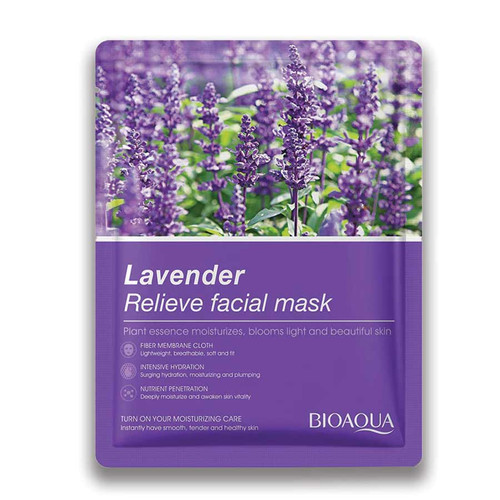 خرید و قیمت ماسک ورقه ای گل اسطوخودوس بیوآکوا