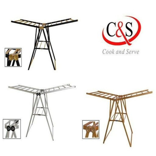 رخت آویز جادویی، بند رخت آویز جادویی سی اند اس آلومینیومی اصلی رنگ طلایی، مشکی و نقرهای