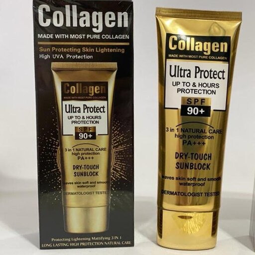 سفارش اینترنتی کرم سفیدکننده کلاژن ضدآفتاب ضدلک قوی ساخت فرانسه