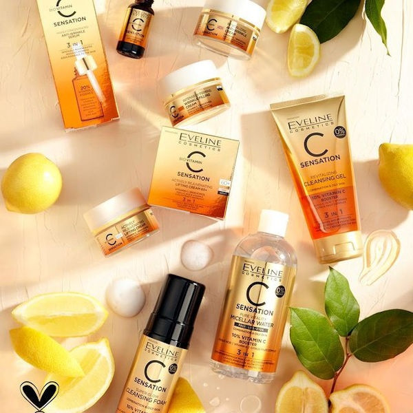 سفارش اینترنتی قیمت ژل شستشو صورت ویتامین C اولاین Eveline