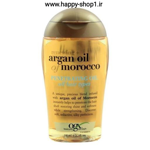 سفارش اینترنتی روغن مو OGX مدل Argan Of Morocco حجم 100 میل اصل و درجه یک ارجینال