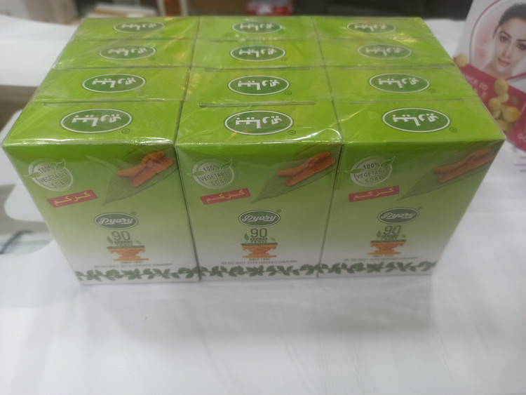 خرید و قیمت جین دوازده تایی صابون زردچوبه اصل و درجه یک بیاری (پیاری) کاملاً ارجینال