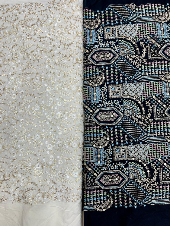 پارچه های شیک لنین سوزندوزی درجه یک و عالی و باکیفیت از چابهار