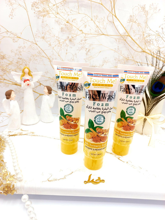 سفارش اینترنتی فوم شستشو صورت تاچ می touch me اصل تایلند با عصاره زرد چوبه