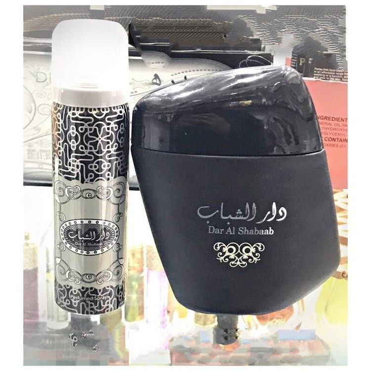 ادکلن دار الشباب Dar Al Shabaab حجم 100 به همراه اسپری جیبی کمترین قیمت در کشور خرید و قیمت