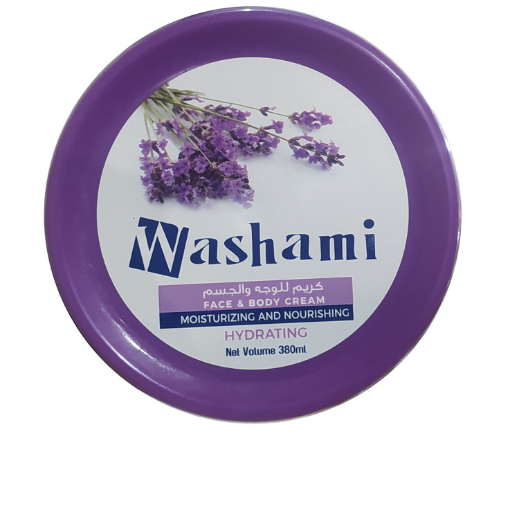 خرید و قیمت کرم مرطوب کننده واشامی Washami مدل Lavender با عصاره گلهای لاوندر اصل
