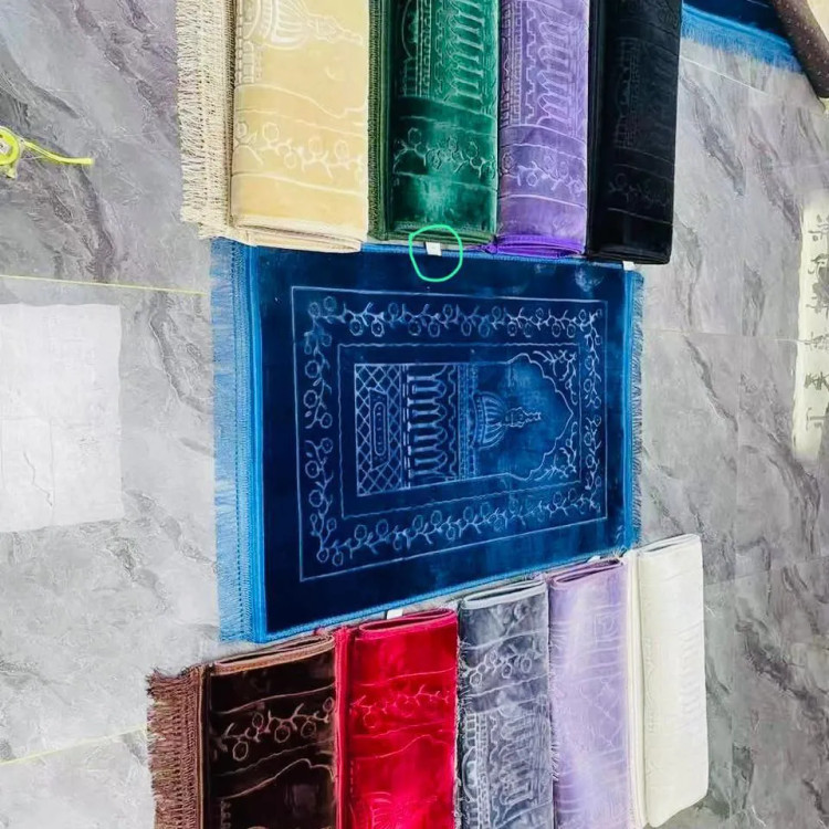 خرید و قیمت جانمازی مخمل بزرگ زیره ترمزدار و ضدلغزش و درجه یک