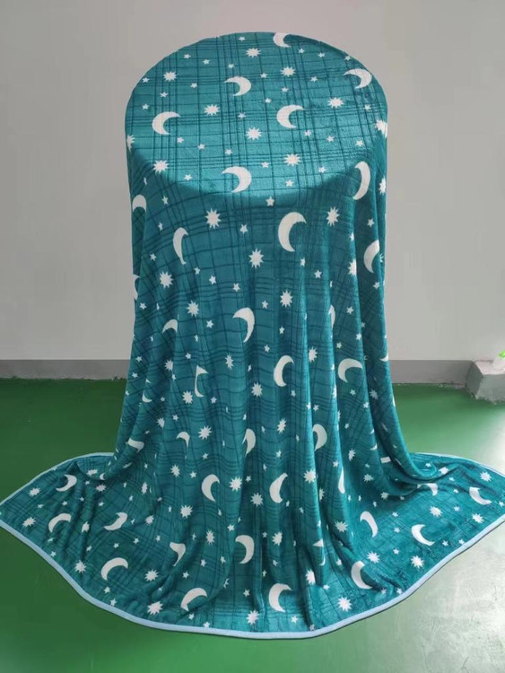 سفارش اینترنتی خرید پتوی مسافرتی تک نفره طرح ماه وستاره و طرح قلبی لطیف و ابریشمی