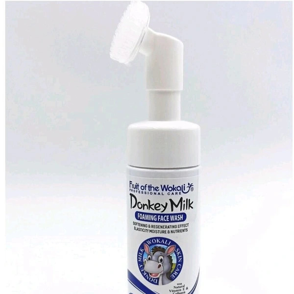 سفارش اینترنتی فیس واش شیر الاغ وکالی مدل براش دار آبی و صورتی حجم 150 میل