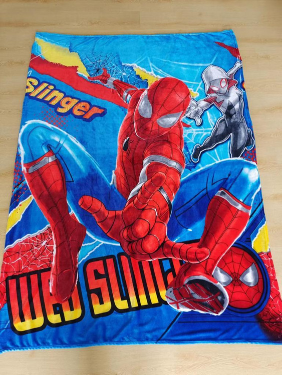 خرید و قیمت پتو کودک طرح اسپایدرمن پسرانه
