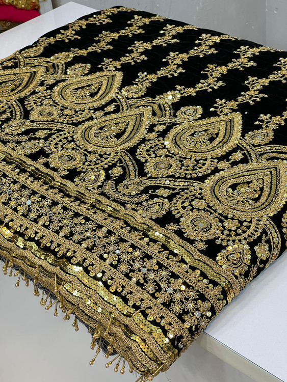 خرید و قیمت پارچههای مخمل سوزندوزی جنس درجه یک از چابهار