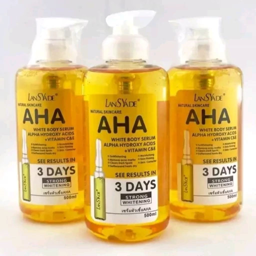 خرید و قیمت سرم AHA لنسیاد 500 میل روشن کننده پوست و ضد لک بینظیر و درجه یک پوست اصل