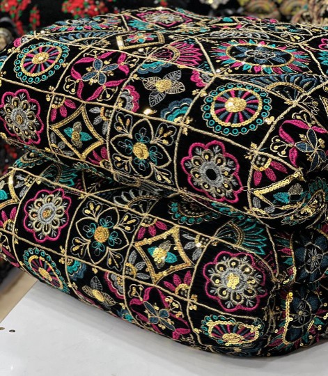 پارچه مخمل سوزندوزی شیک و مجلسی فروش فقط متری خرید و قیمت