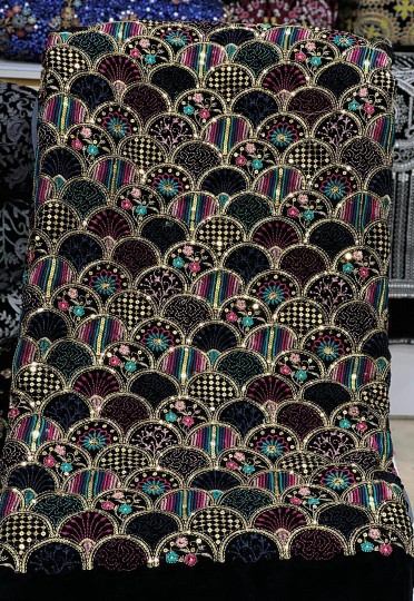 خرید و قیمت پارچه مخمل سوزندوزی شیک و مجلسی فروش فقط متری